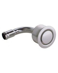 Vent 16 mm angled hose connection Brass (chrome plated)