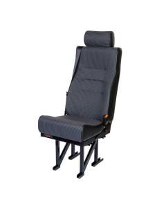 Seat San Carlos Lowback 425mm Fixed Headrest Black 