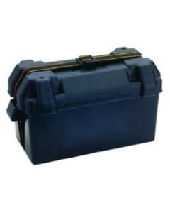 Battery box 15-7/16"x6-15/16"x9-3/4 large black with vent and strap For 9-3/4" max. battery height