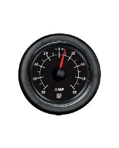 Ammeter AMPB black 12/24V (+/- 80A)