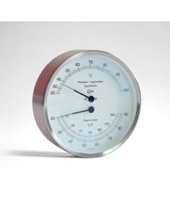 Steam Bath Thermometer & Hygrometer, ø 130 mm - °C/°F 