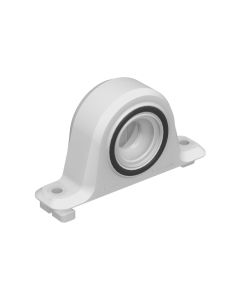 Stratlock female SL-FA side mount in white acetyl with rubber o-ring