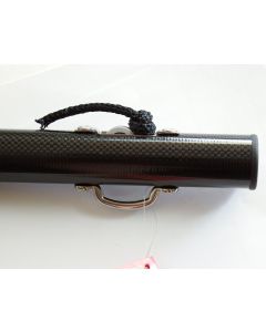 Pole black 38mm telescopic carbon pole 1.5 fiber with black clamp (Pair)