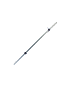 Pole silver 38mm telescopic carbon fiber with clamp (Pair)