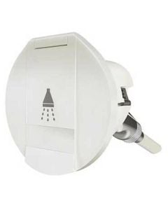 Shower Outlet White Housing Round