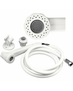 Kit Shower White With Spray Nozzle