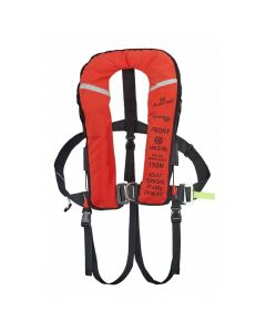 Lifejacket Inflatable Austral 180 Automatic Harness Red 1-Side PvcCoating & Double Crutch Strap