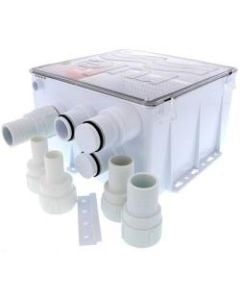 Shower & sink drain 24V 800Gph automatic with multi port sump box