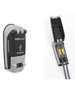 Charger socket dual USB 12/24V low profile with "Smart Charge Technology"
