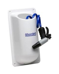 Hose coil side mount enclosure with 15' x 3/8" hose & adjustable spray nozzle (8"W x 15"H x 5"D)
