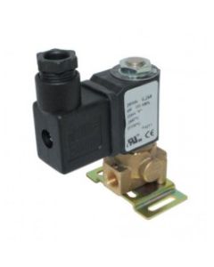Solenoid valve V-69-K Brass 12V 10 "bar (max) 1/8" NPT female connection with mounting accessories