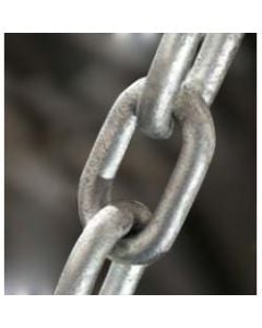 Chain Dia. 6mm galvanized DIN766 Calibrated Short link (working load limit 400kg) Price per meter  (Until Stock Lasts)