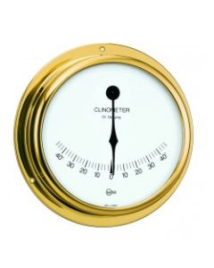 Inclinometer Brass Dia. 155 Viking with Pointer Damping White Dial