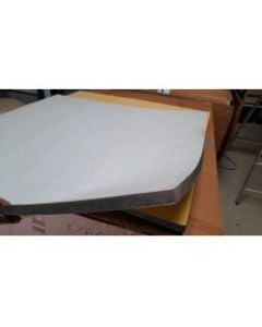 Insulation MISO100W 1000x1000x20 mm flexible sound deadening plate with White top layer  (Until Stock Lasts)
