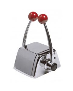 Engine remote control RCTOPTS twin lever top mount with SS316 handle & housing for 2 engines