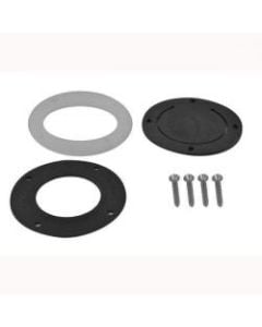 Kit service for thru-transom and scupper. Includes outer ring, rubber flapper & 4 SS screws