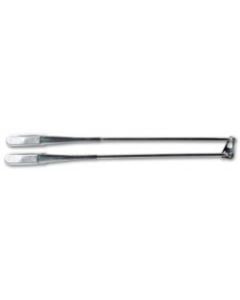 Wiper arm PU 375-525 mm Polished with 1 adjustable spring (coated SS316) for blade 800mm maximum