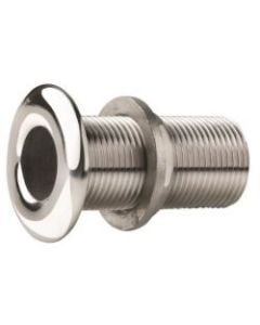 Thru-hull 3/8" SS316 fitting rounded flange