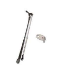 Wiper arm 330-450 mm pantograph+ mounting kit (for 215BD wiper motor) SS304 polished