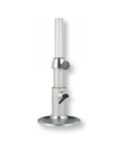 Table column manual 340-670mm adjustable height column Dia.100/76/60 mm base Dia.300mm ribbed Aluminium