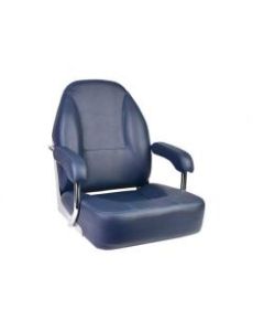 Seat helm MASTER CHFASB blue artificial leather upholstery SSframe & fixed armrest without pedestal
