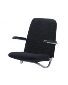 Seat "Maryland" helm black vinyl artificial leather flip-up seat supplied without pedestal  (Until Stock Lasts)