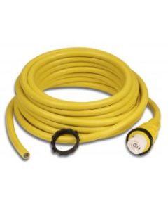 Shore power 50 ft 32A 250V (Y) male end blunt cut 8/3 cable cordset Yellow colour