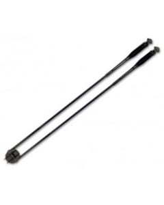 Wiper arm PF 800mm SS316 850-900mm blade (polished SS316 with fixed 2 spring)