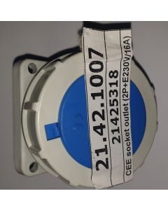 Seijsener Marine Services CEE socket outlet (2P+E 230V/16A