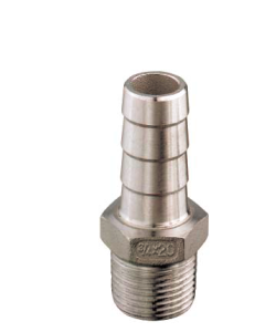 Hose connector SS 1-1/2" x 40mm