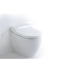 Toilet Relax 12V White including multi-function soft close seat with bidet function without flush controls & water inlet device