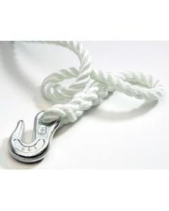Chain snubber for 6mm short link chain + 1.5m nylon rope (8 braid)
