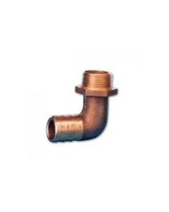 Union 1" 90 deg. Bronze Male head tapered seat with pipe to hose adaptor  (Until Stock Lasts)