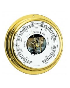Barometer Brass Dia. 155 Poseidon White Dial