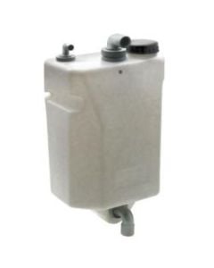 Tank waste water 25L vertical wall mount plastic excluding inlet fitting
