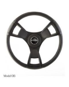 Steering Wheel 013 black + soft grey paint keyed hub