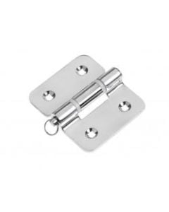 Hinge 82 x 92 mm heavy duty with re movable shaft SS304 electro polished