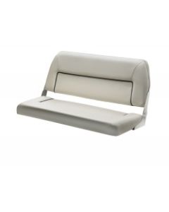 Seat bench FIRST CLASS DCHFSW foldable back & white with blue seam