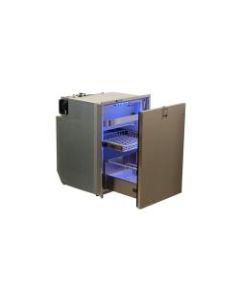 Drawer refrigerator 130L 12 / 24 V without upper top bar flush mount 3 side inox frame full
