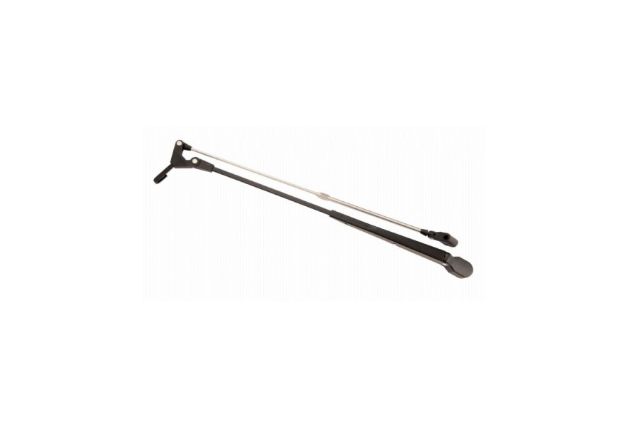 Wiper arm 450-600 mm pantograph, twin spring (for 215BD wiper motor) SS304 polished