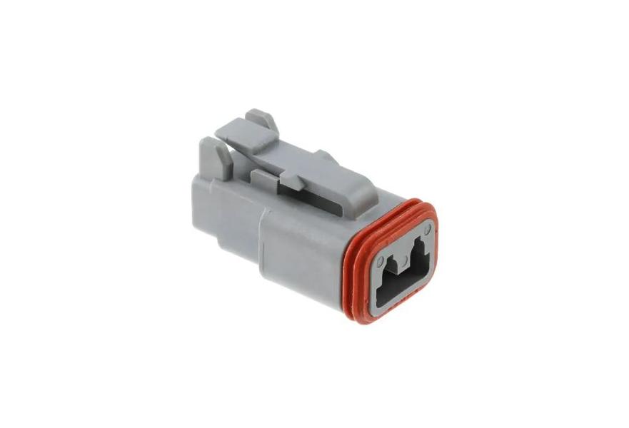 Kit plug for DT 2 cavity Deutsch connector for 20-24 AWG wire includes housing only (pack of 10pc)