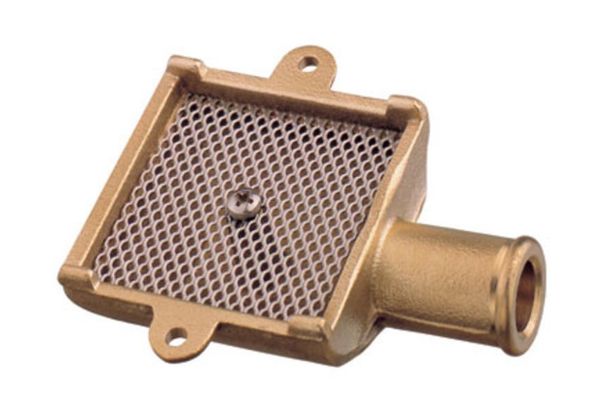 Bilge strum box for ID 20 mm hose Art 1200 Brass body with SS gauge