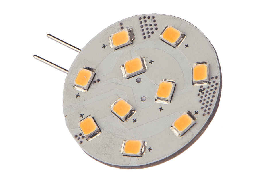 Bulb LED retrofit G4-Pro10-WW-LBP 12-24V 1.6W GU4 base with back pin (pro series)