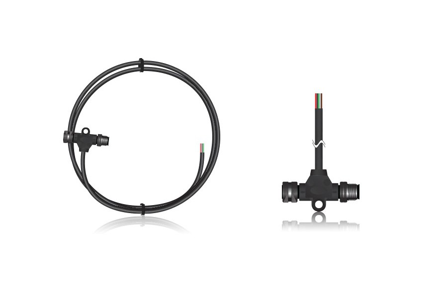 Cable 2m NMEA2000 micro dual power feed (with T-connector)