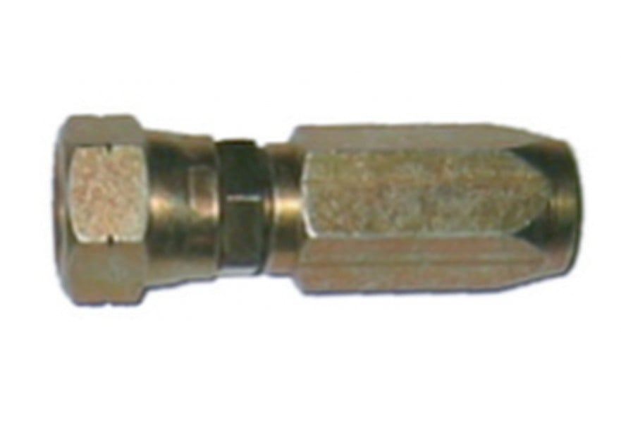 Connector steel ID 10 mm JIC M9/16 for hydraulic flexible hose