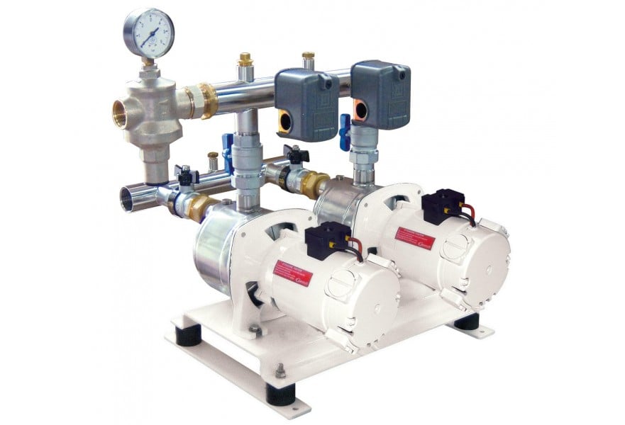 Pump group 2 ECOINOX 418 230V 1Ph 50Hz 0.85+0.85kW horizontal execution 2x90Lpm water pressure system
