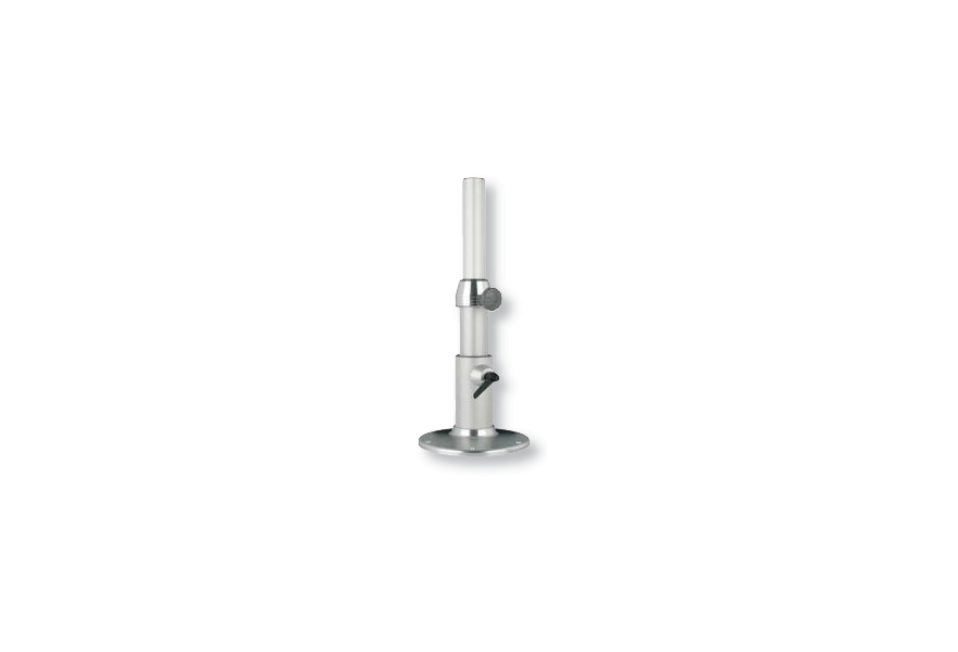 Table column manual 490-810mm adjustable height dia.76/60mm ribbed aluminium