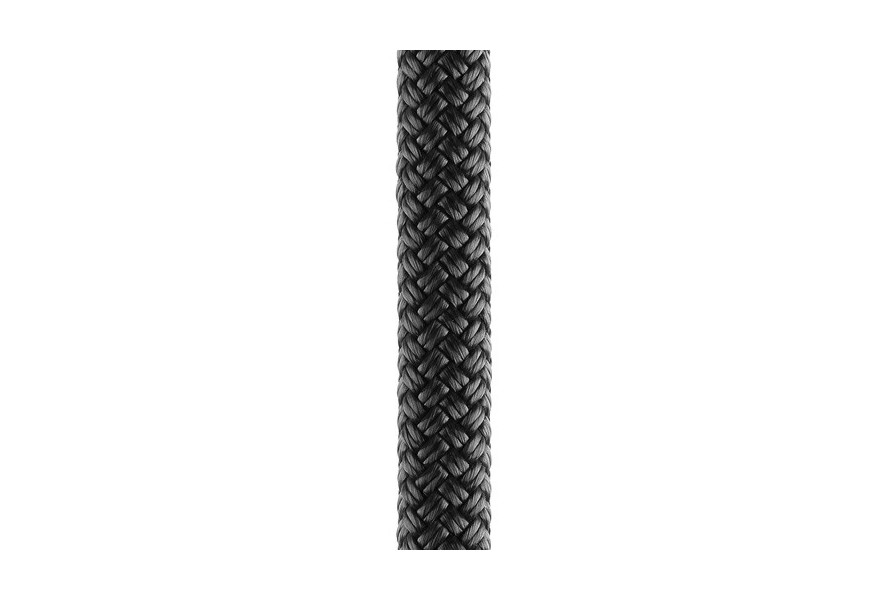 Rope polyester Dia. 30 mm 12 strand double braided Black 18967kg breaking load