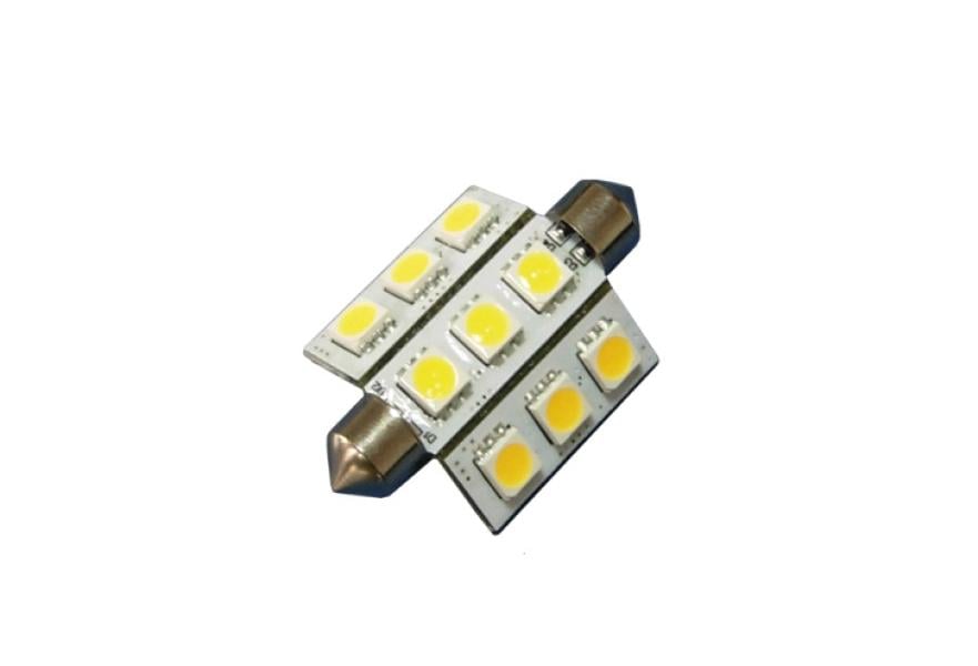 Bulb LED festoon F37-F9-WW 12-24V 2W warm White