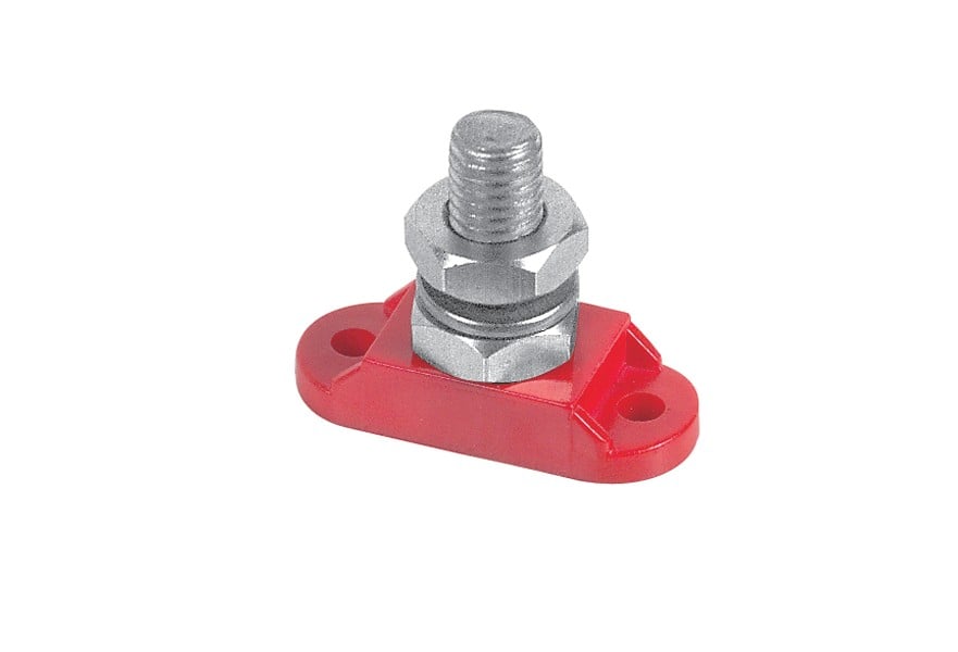 Stud insulated 10 mm positive Red